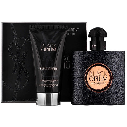 Yves Saint Laurent Black Opium за жени комплект